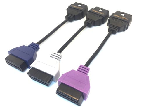 3 Colored Adapters (Purple Blue Grey)