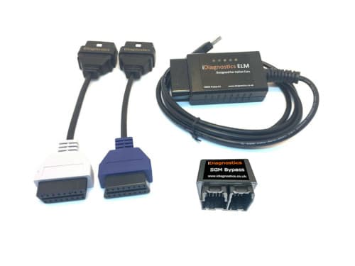 ELM + 2 Colored Adapters (Blue Grey) + SGM Bypass Alt