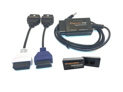 ELM + 2 Colored Adapters (Blue Grey) + SGM Bypass