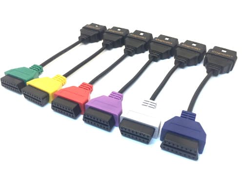 6 Colored Adapters (Green Red Yellow Purple Blue Grey)