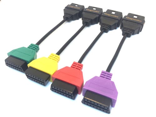 4 Colored Adapters (Green Red Yellow Purple)