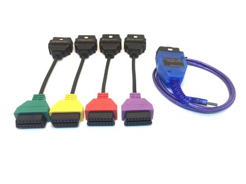 KKL + 4 Colored Adapters (Green Red Yellow Purple)