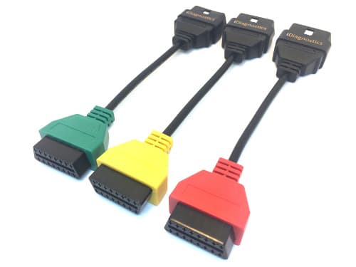 3 Colored Adapters (Green Red Yellow)